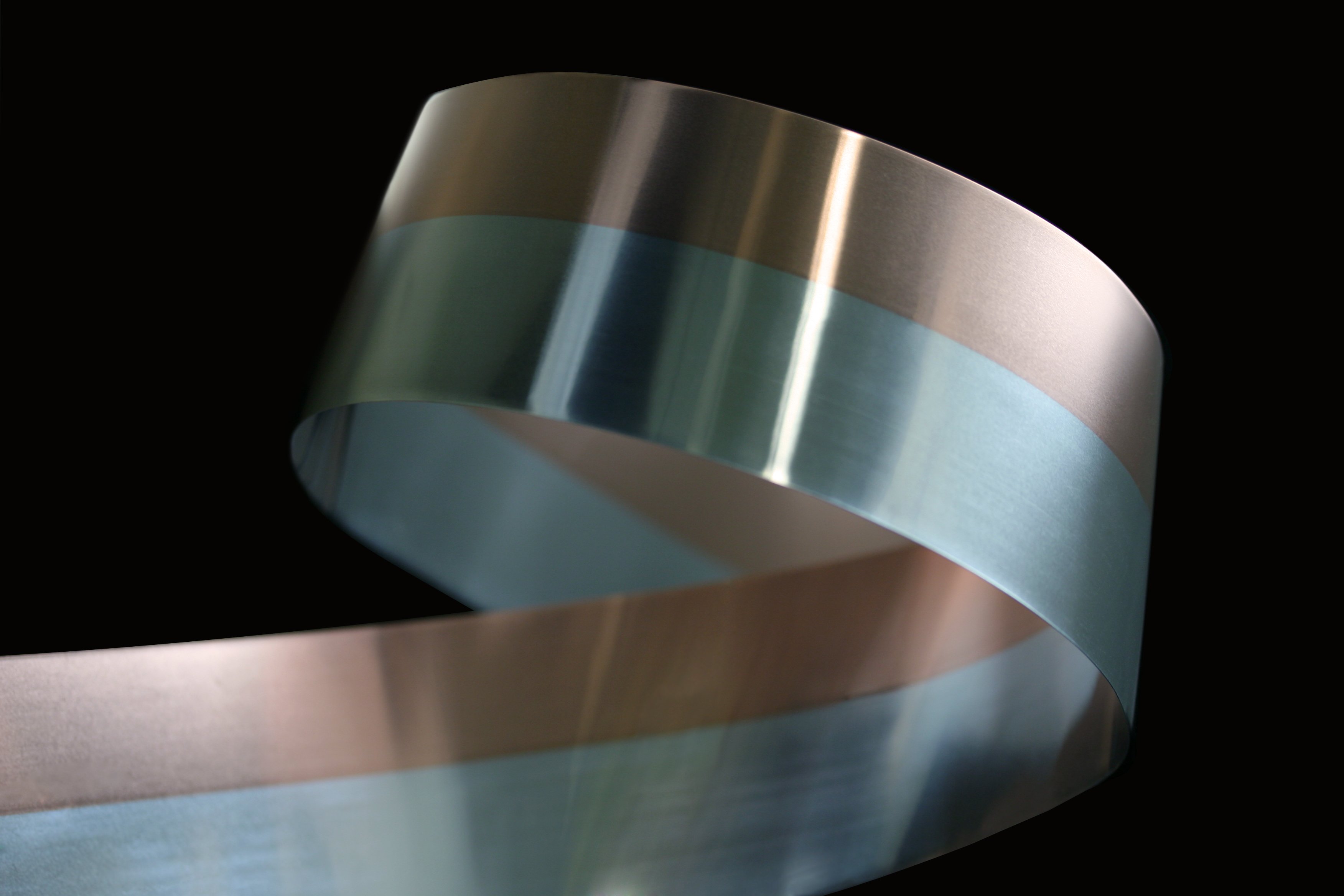 Strip of copper aluminum clad metal